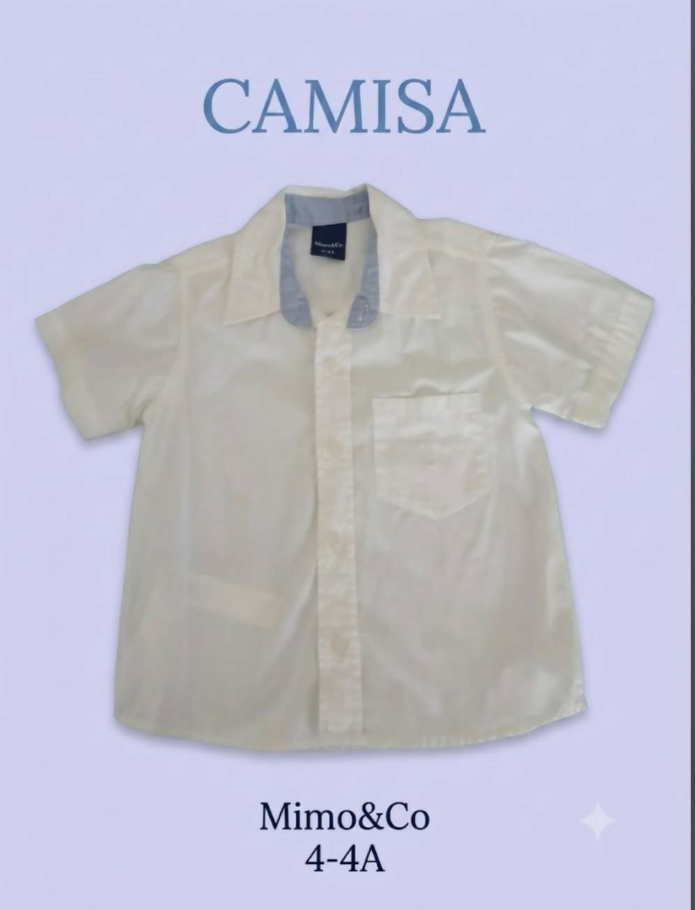 CAMISA MANGAS CORTAS MIMO T4