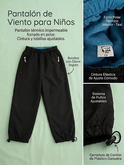 PANTALON IMPERMEABLE TERMICO T 6 NACIONAL