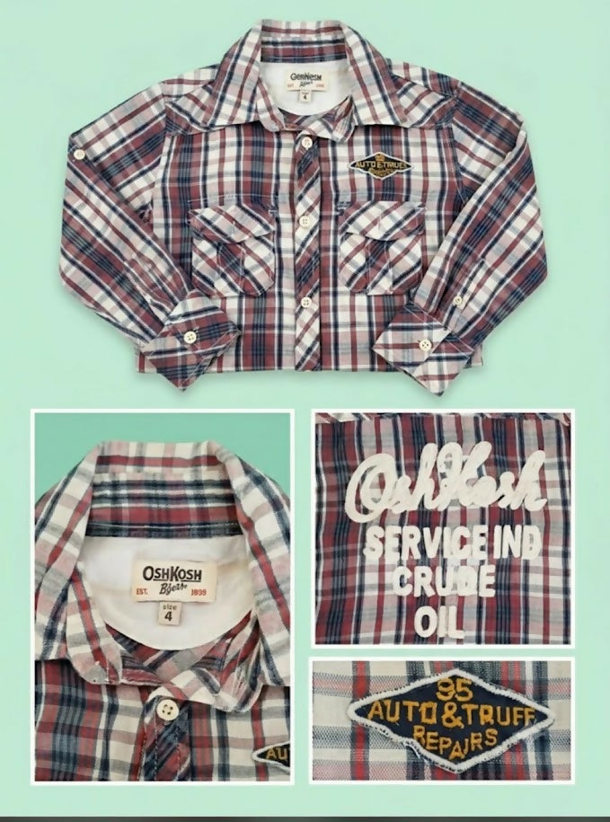 CAMISA MANGAS LARGAS OSHKOSH CUADRILLE