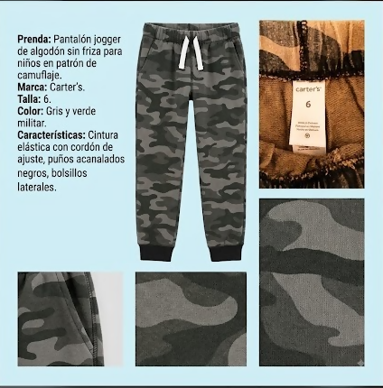 PANTALON JOGGER CARTER´S T 6