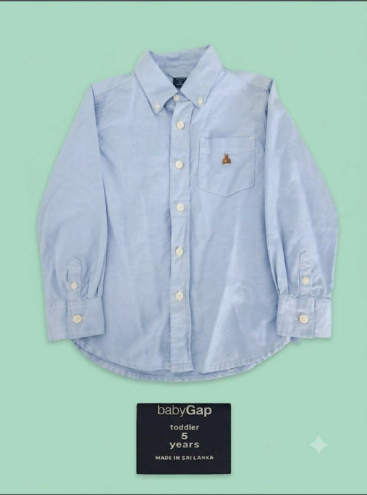 CAMISA MANGAS LARGAS BABY GAP T5