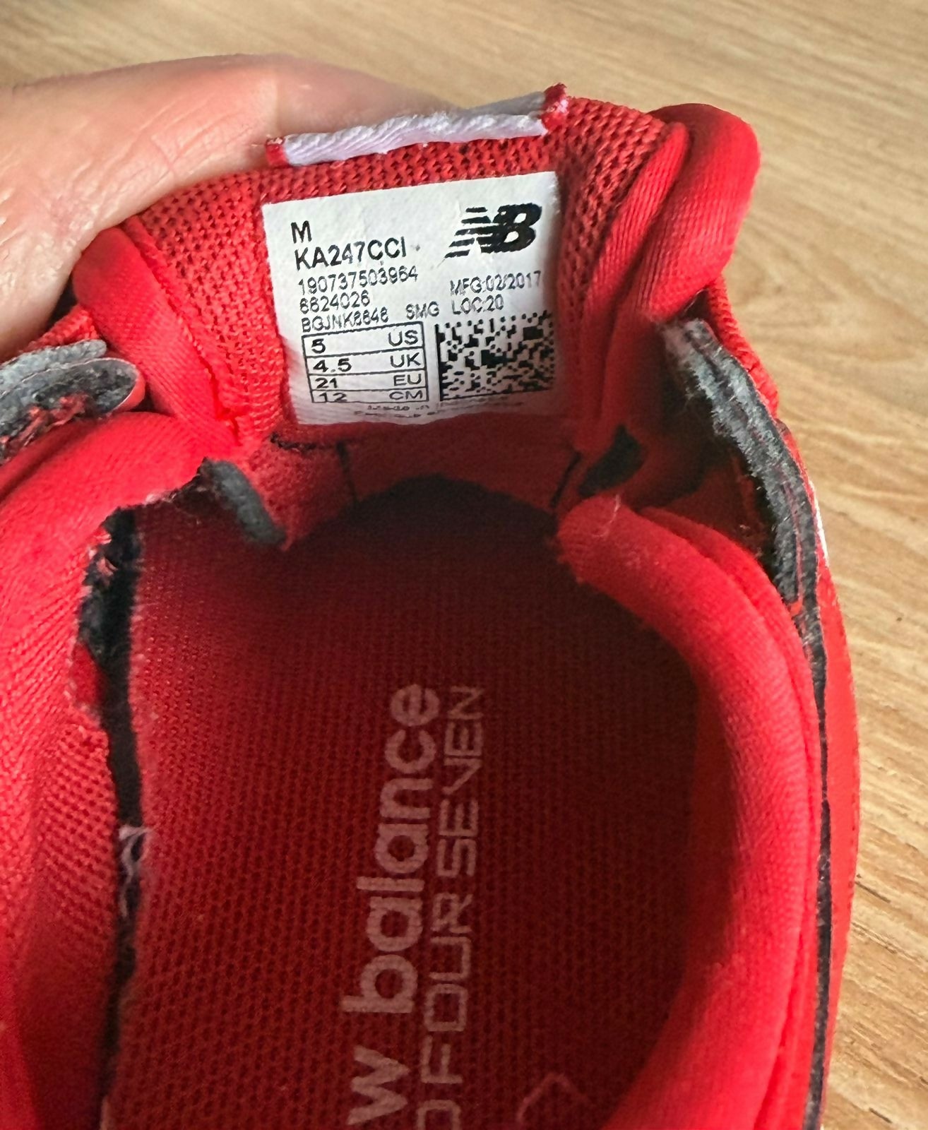 New Balance | zapatillas rojas US 5