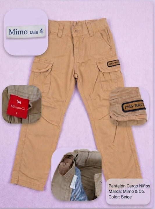 PANTALON CARGO MIMO TALLE 4